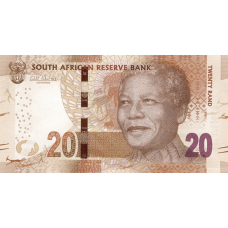 P139a South Africa - 20 Rand Year ND (2013) (Omron Rings)
